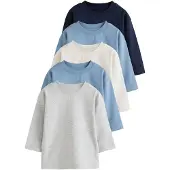 Next Camisola creme / navy / azul céu / cinzento claro
