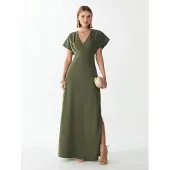 BWLDR Vestido 'Aura' jade