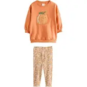 Next Conjuntos nude / verde / laranja / tangerina