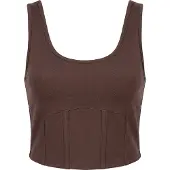 STUDIO SELECT Top 'Lil' castanho escuro