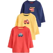 Next Camisola ecru / navy / amarelo / laranja