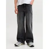 Jack & Jones Junior Calças de ganga 'JJIDave JJOriginal' preto denim