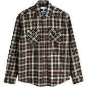 Next Camisa bege / creme / azul escuro / castanho