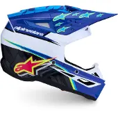 Alpinestars S-M3 Falcon Capacete Azul/Preto/Branco S