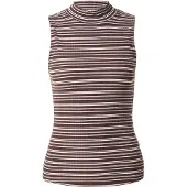 Tom Tailor DENIM Top chocolate / branco
