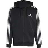 Adidas CASACO COM CAPUZ ESSENTIALS EM TECIDO FRENCH COM FECHO INTEGRAL E 3 RISCAS