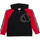 Champion Casaco em moletão vermelho vivo / preto / branco