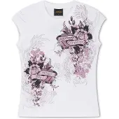 Ed Hardy Camisa 'Tattoo City' rosa claro / preto / branco