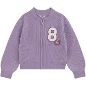 We fashion Casaco de malha roxo / roxo claro / branco