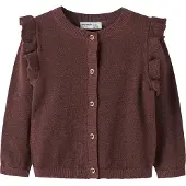 Name it Casaco de malha 'NMFABINNE' vermelho escuro