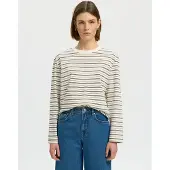 Selected Camiseta De Manga Comprida Essential Boxy