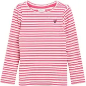 s.Oliver Camisola rosa claro / prata / branco