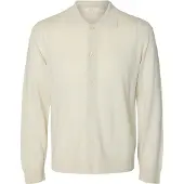 Selected Casaco de malha 'SLMTRAY' champanhe
