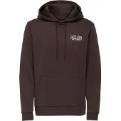 Only & Sons Sweatshirt 'ONSRAMEN' creme / chocolate