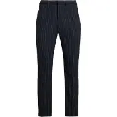 Ralph Lauren Calças com vincos navy / branco