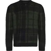 Barbour Pullover 'Hunham' azul escuro / oliveira / preto