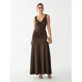 St MRLO Vestido castanho