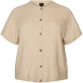 Zizzi Casaco de malha 'CAVISTA' taupe