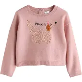 Next Pullover castanho claro / cor-de-rosa / preto
