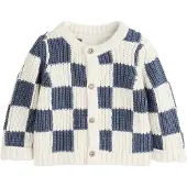 Next Casaco de malha navy / laranja / offwhite