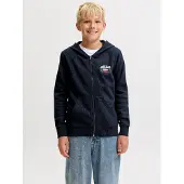 Jack & Jones Kids Junior Casaco em moletão navy / vermelho claro / branco