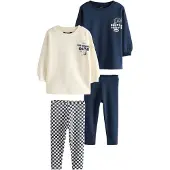 Next Conjuntos navy / branco lã