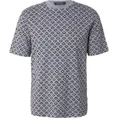 Scotch & Soda Camisa azul / azul noturno / branco