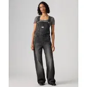 Levi's para mulher. 000UG-0006 Macacão Baggy preto (S), Casual, Algodão, Denim