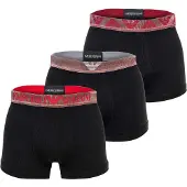 Emporio Armani Boxers borgonha / preto / branco