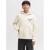 Jack & Jones Junior Sweatshirt 'JORCHAMBERI' borgonha / branco