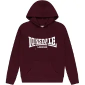 Lonsdale Sweatshirt 'Flookburgh' vermelho