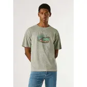 Pepe Jeans para homem. PM5010302 T-shirt Shaya verde (S), Casual, Algodão, Manga curta