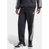 Adidas Calças de desporto preto / branco