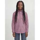 JJXX Blusa 'JXJAMIE' castanho escuro / rosa claro