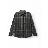 Gabba Camisa ' sven ' antracite / cinzento claro