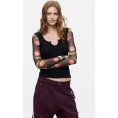 Desigual Camisa oliveira / vermelho claro / preto