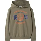 Name it Sweatshirt 'NKMVILDAR' azul escuro / cáqui / laranja