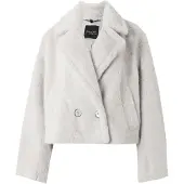 Marc Cain Casaco de inverno cinzento claro