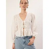 Trendyol Blusa offwhite