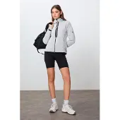 Tommy Life Casaco de velo cinzento claro