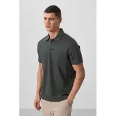 Tommy Life Camisa verde / preto / branco