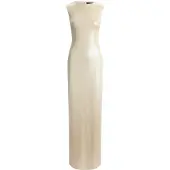 Ralph Lauren Vestido de festa bege