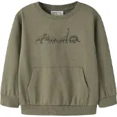 Name it Sweatshirt 'NMMVILDAR' oliveira / preto
