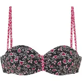 LASCANA Top de biquíni rosa / preto / branco