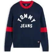 Tommy Hilfiger Pullover 'New Classics' azul escuro / vermelho vivo / branco