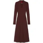 HUGO Vestido de malha 'Sdropy' castanho ferrugento
