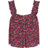 IZIA Top caril / cinzento / verde / rosa
