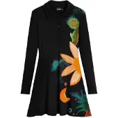 Desigual Vestido azul / verde / laranja / preto