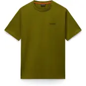 Napapijri Camisa 'S-Yose' castanho escuro / amarelo dourado / oliveira