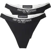 Emporio Armani Tanga preto / branco